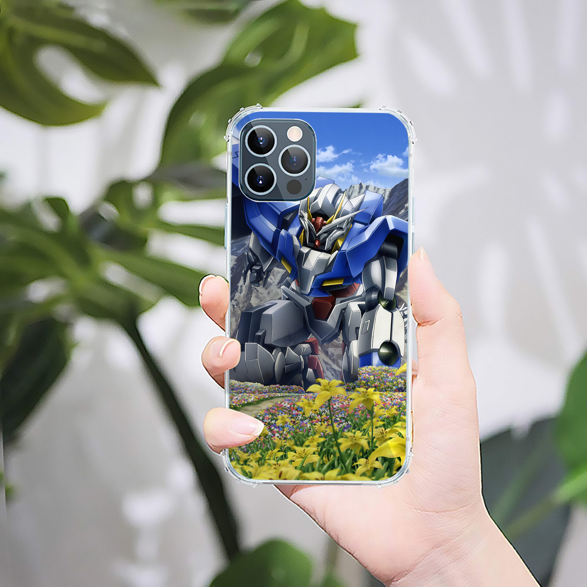 （画像用） 機動戦士ガンダム Mobile Suit Gundam 【iPhone 12シリーズ対応】透明スマホケース（クリアソフトケース）